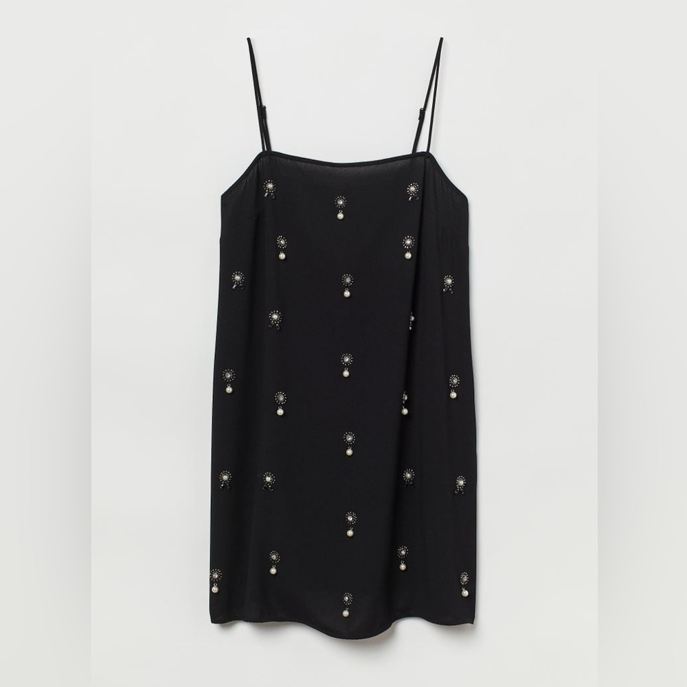 H&M | Appliquéd Slip Dress